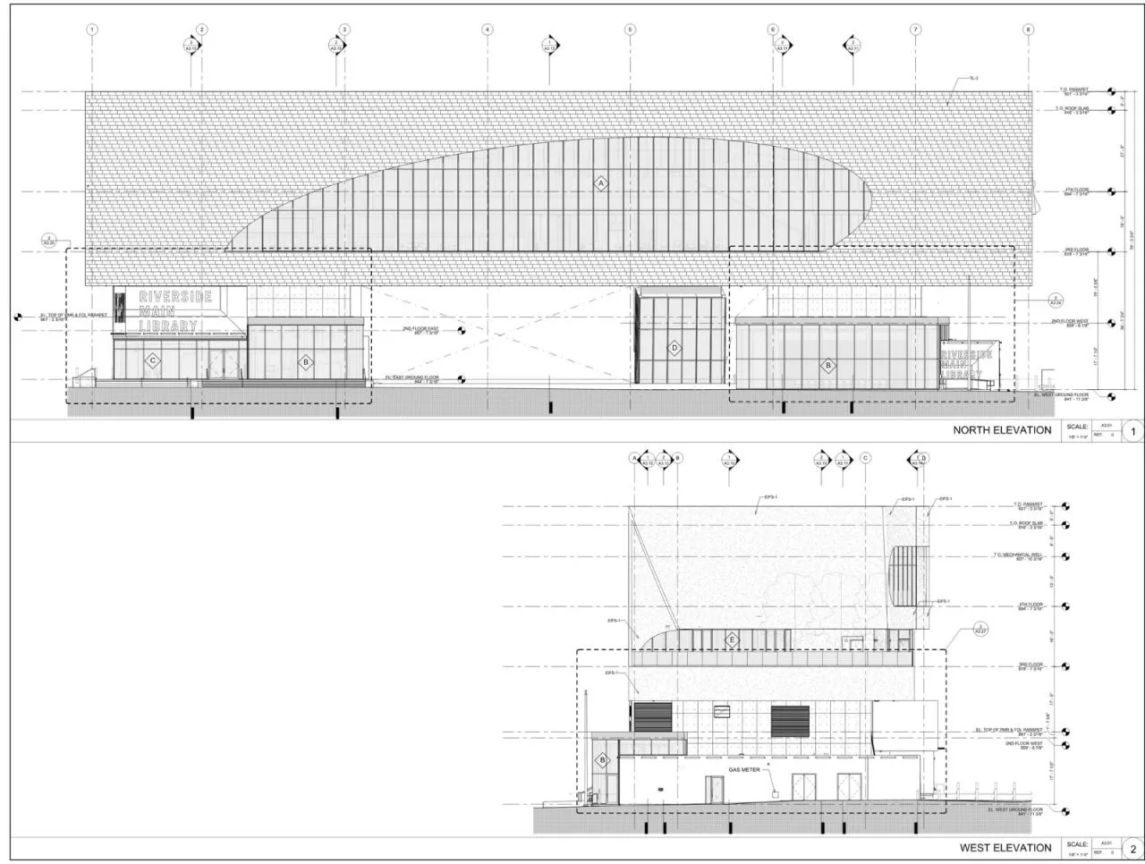 BIM Architecture | Riverside Municipal Library/Johnson Favaro