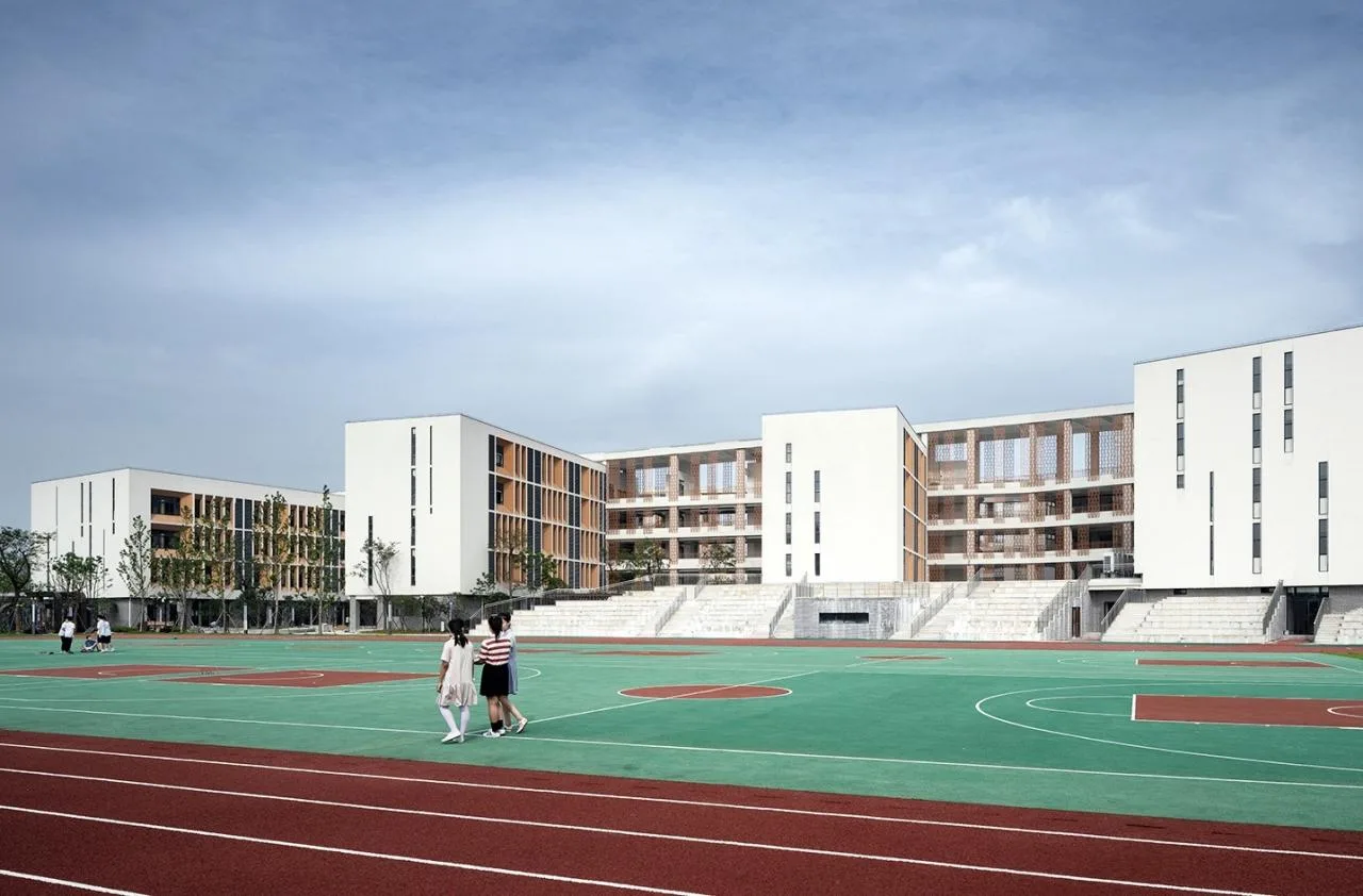 BIM Architecture | Open Education Landscape - Ningbo Vanke Panhuo Experimental Middle School/UA You'an Design