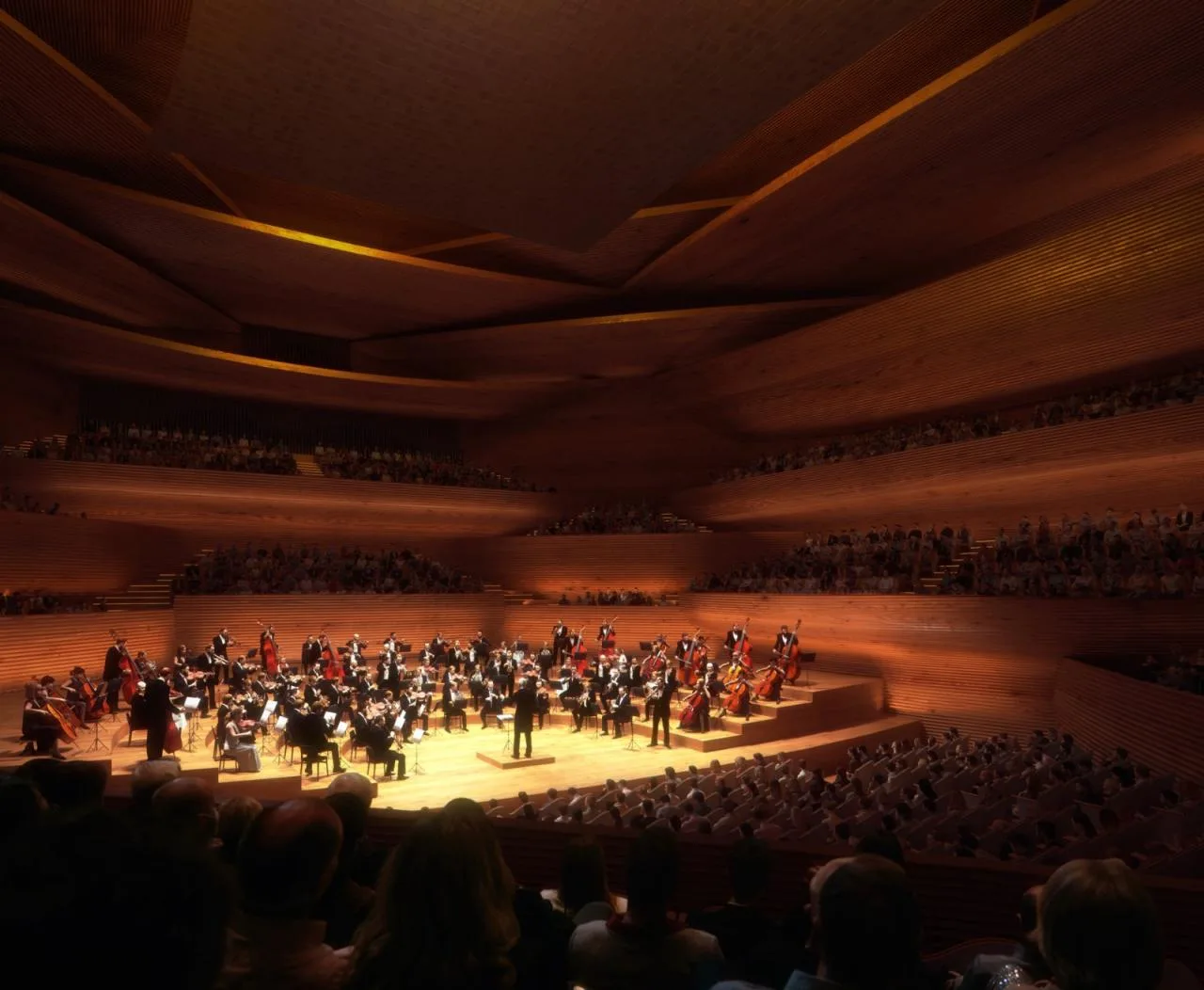 BIM Architecture | Walking from the Square to the Roof - Vltava Philharmonic Hall in Prague/BIG