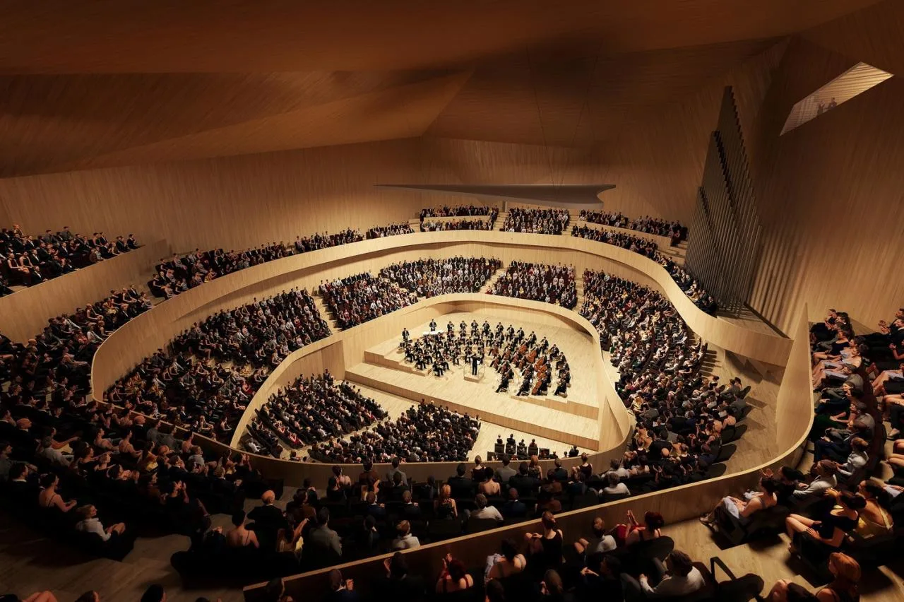 BIM Architecture | Walking from the Square to the Roof - Vltava Philharmonic Hall in Prague/BIG