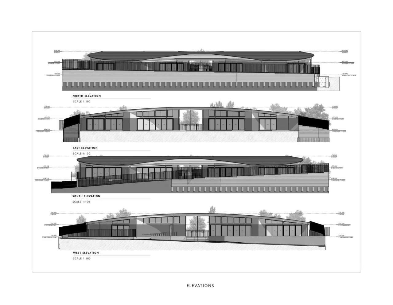 Elevation drawing of New Shoots Children's Centre