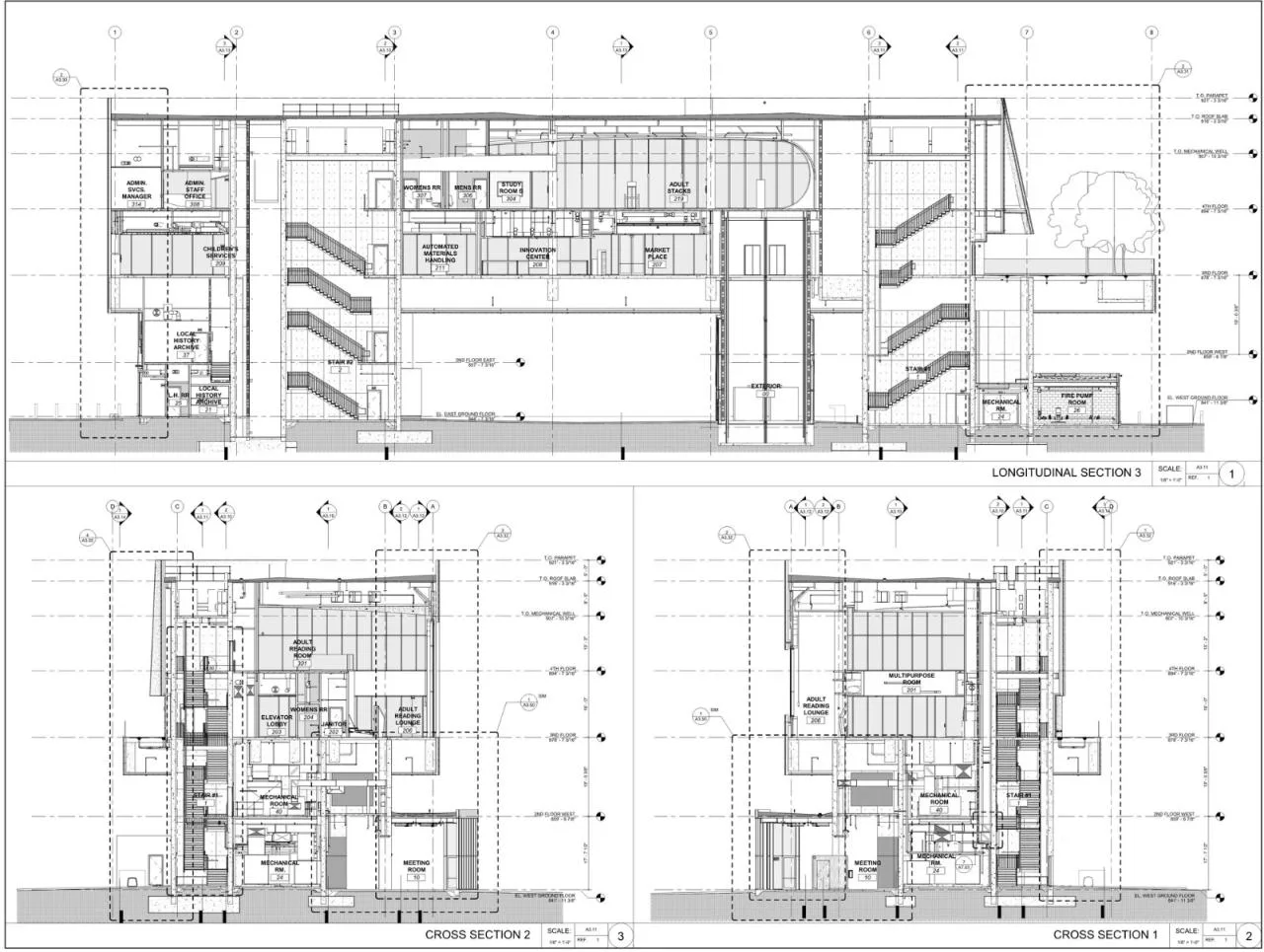 BIM Architecture | Riverside Municipal Library/Johnson Favaro