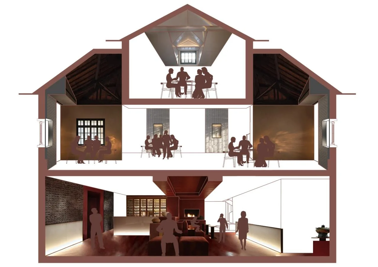 BIM Architecture | Hot Pot Museum in Historical Buildings: Hangzhou GUD Hot Pot Restaurant Flagship Store/Eight Wilderness Design