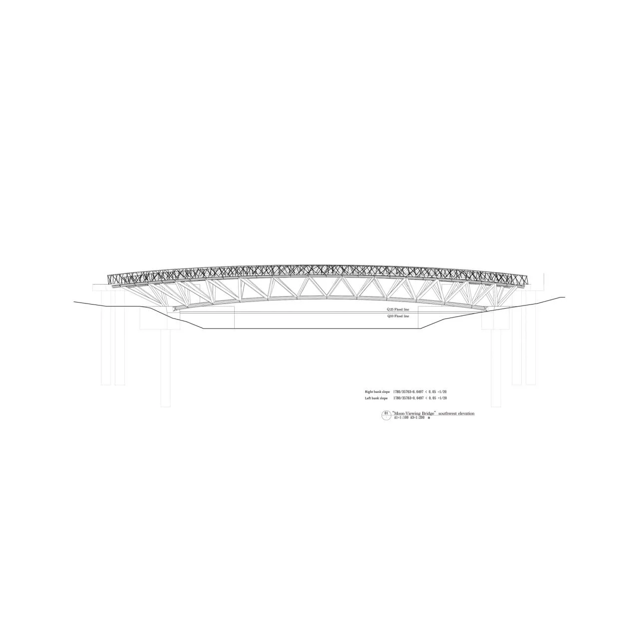 BIM Architecture | Yuejian Bridge/HWCA Huai Wen Chang Architect