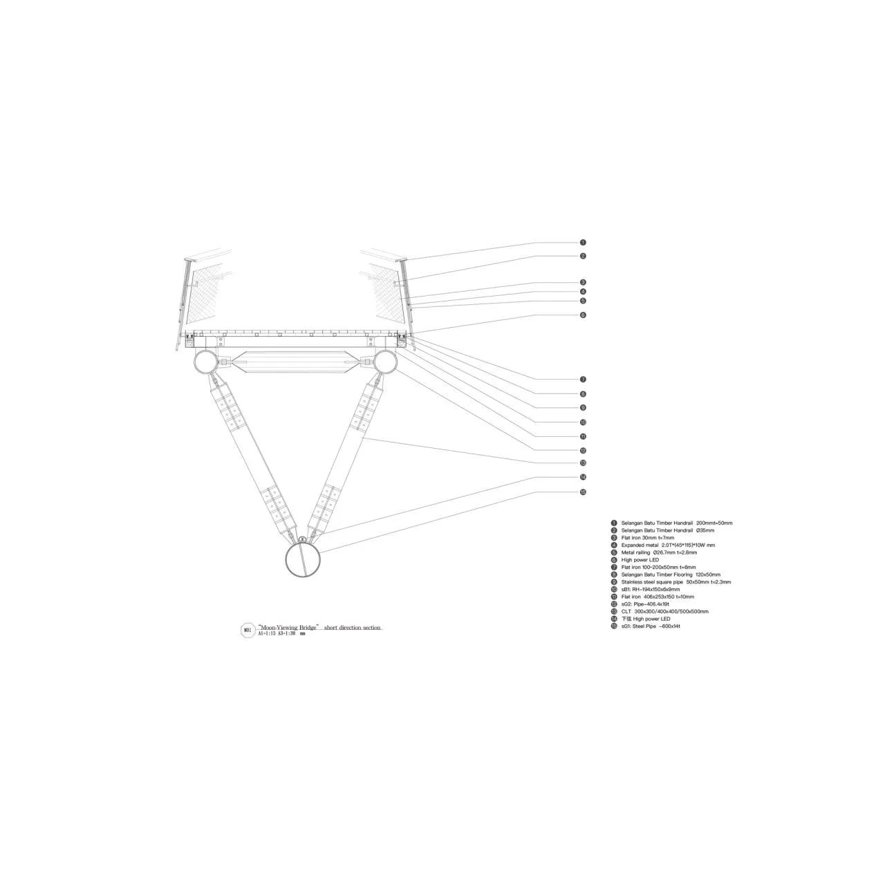 BIM Architecture | Yuejian Bridge/HWCA Huai Wen Chang Architect