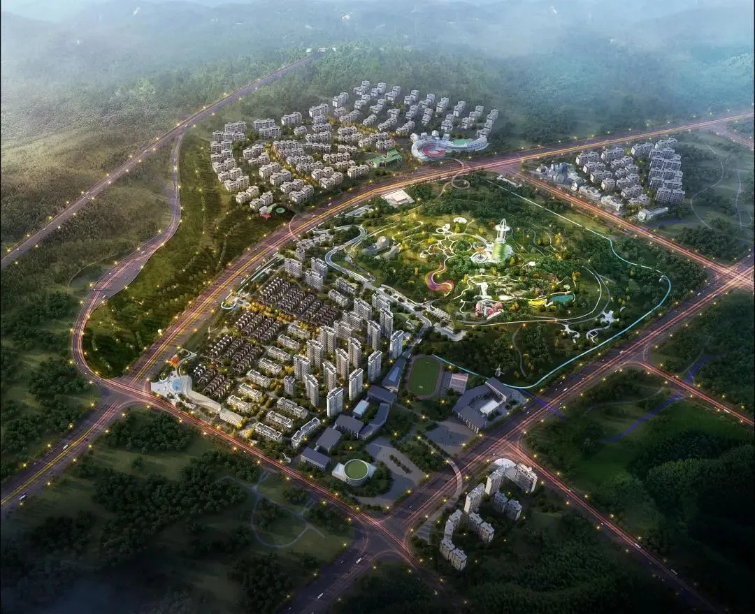 BIM architecture | The imagination of ribbons lingering in the mountains and forests - Kunming Overseas Chinese Town; Dianzhong Lehuocheng Community Center/Chengzhi Design