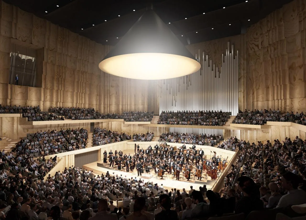 BIM Architecture | Walking from the Square to the Roof - Vltava Philharmonic Hall in Prague/BIG