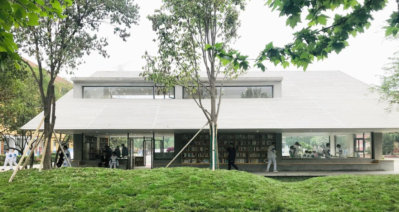 BIM Architecture | Xi'an High tech Sixth Senior High School Library/Yuan Architecture · School of Architecture, Xi'an University of Architecture and Technology