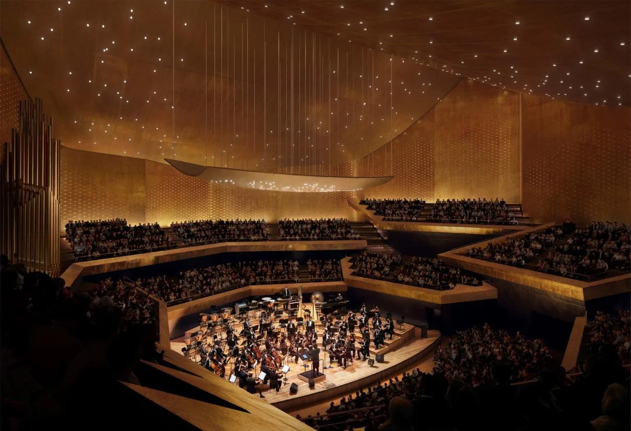 BIM Architecture | Walking from the Square to the Roof - Vltava Philharmonic Hall in Prague/BIG