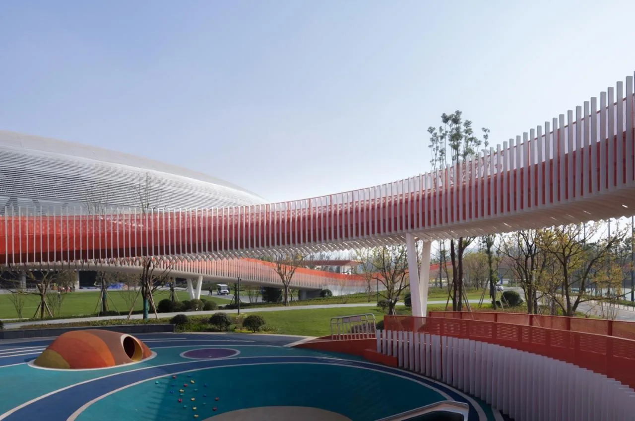 BIM Architecture | Landscape Corridor/Surrounding Buildings of Dong'an Lake Venue for Chengdu Universiade