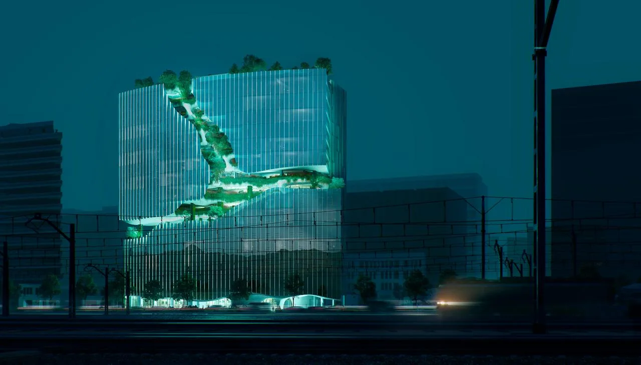 BIM architecture | MAD's fourth project in the United States, 'Vertical Canyon,' begins construction