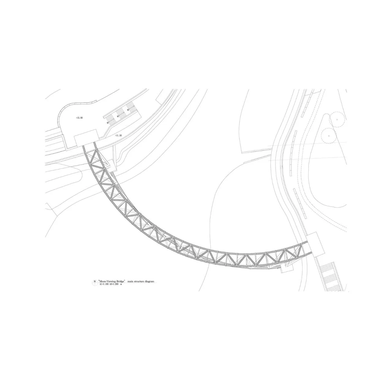 BIM Architecture | Yuejian Bridge/HWCA Huai Wen Chang Architect