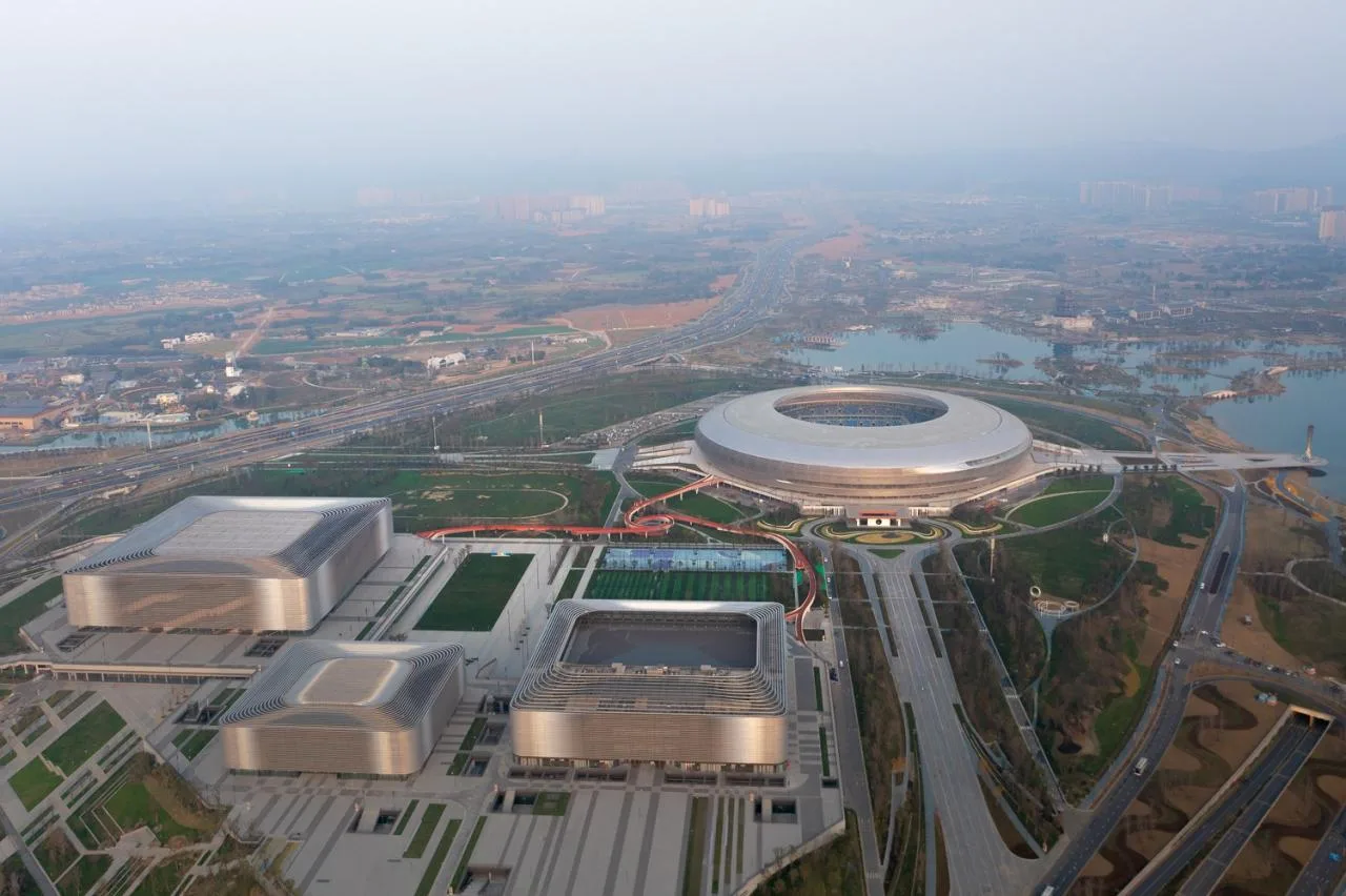 BIM Architecture | Landscape Corridor/Surrounding Buildings of Dong'an Lake Venue for Chengdu Universiade