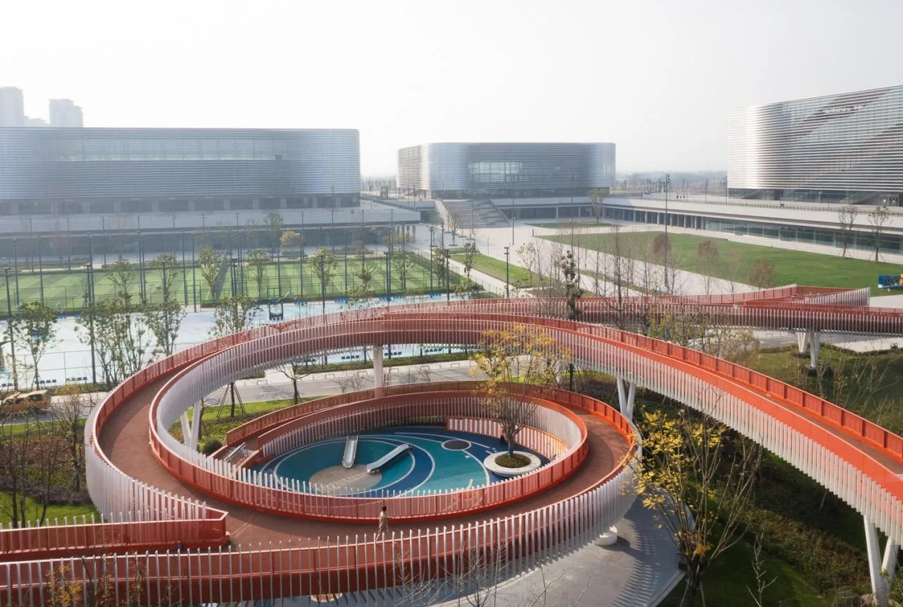 BIM Architecture | Landscape Corridor/Surrounding Buildings of Dong'an Lake Venue for Chengdu Universiade