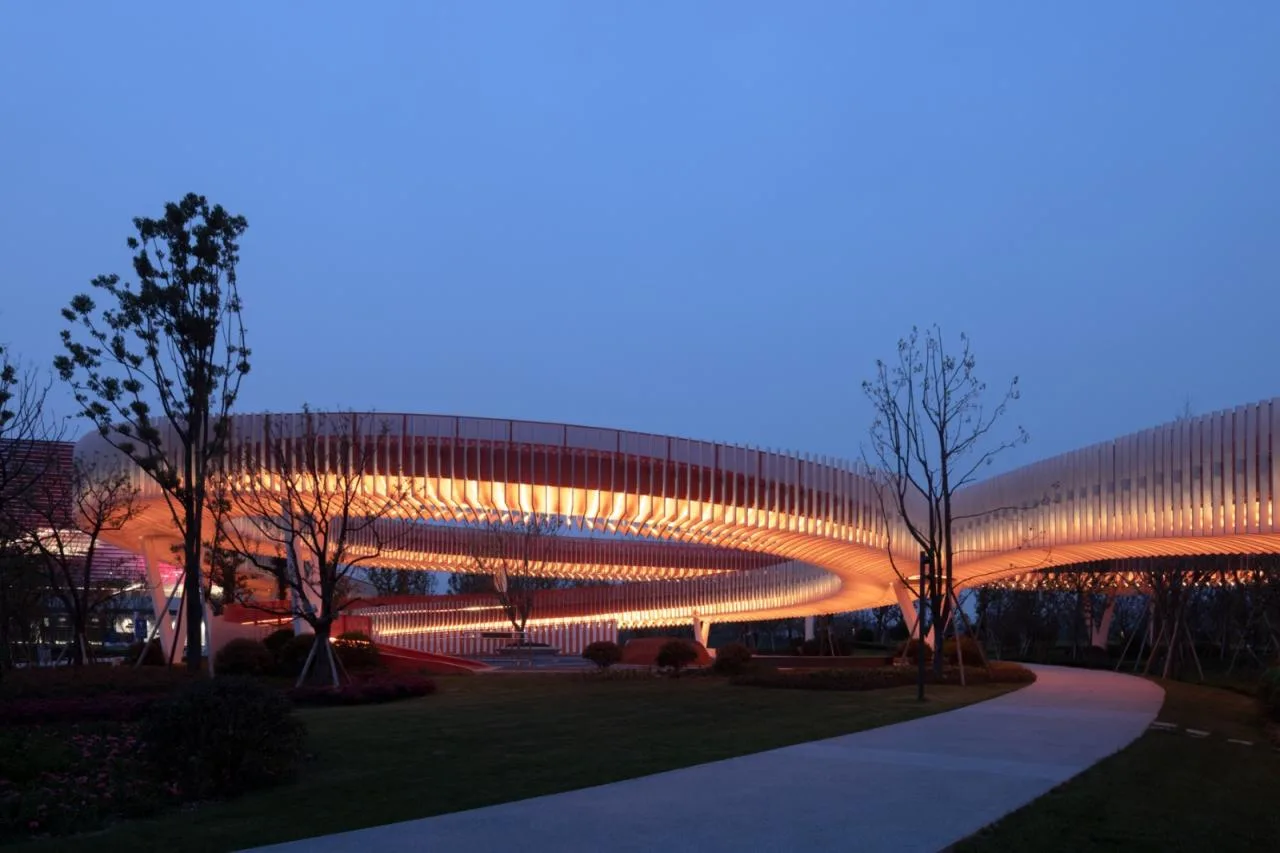 BIM Architecture | Landscape Corridor/Surrounding Buildings of Dong'an Lake Venue for Chengdu Universiade