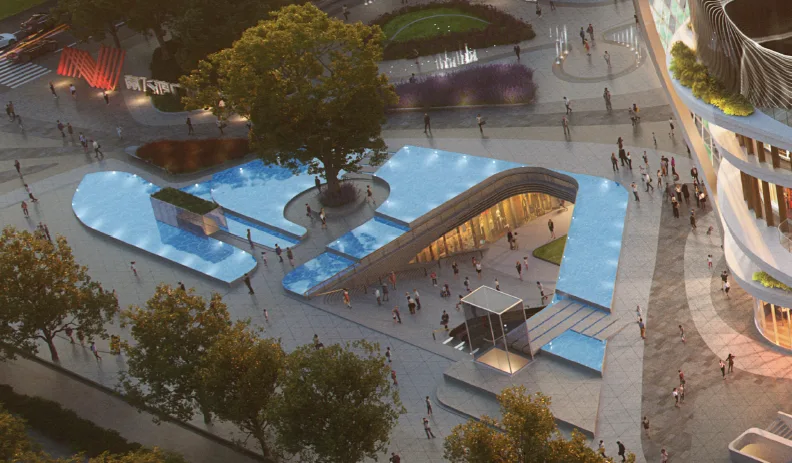 BIM Architecture | Xi'an Nanfei Hongle Hui Center, Urban Ecological Commercial Complex/Aedas