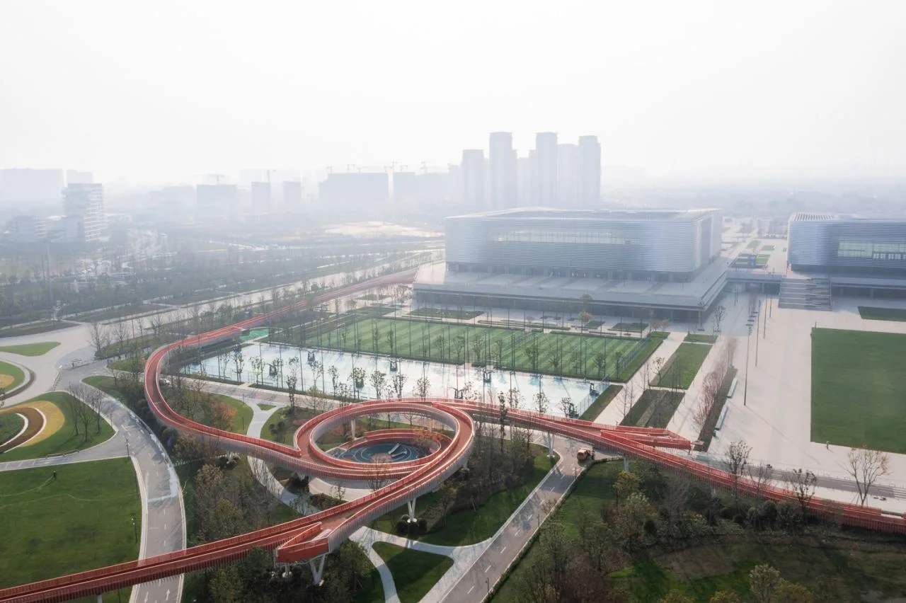 BIM Architecture | Landscape Corridor/Surrounding Buildings of Dong'an Lake Venue for Chengdu Universiade