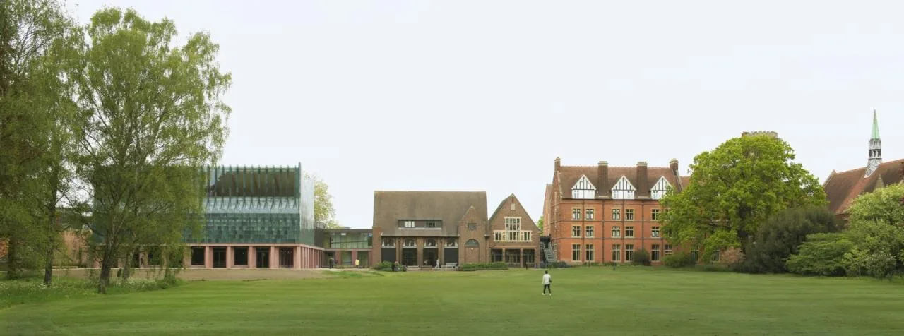 BIM Architecture | Retro Green Glaze, Cambridge University Canteen/Feilden Fowler