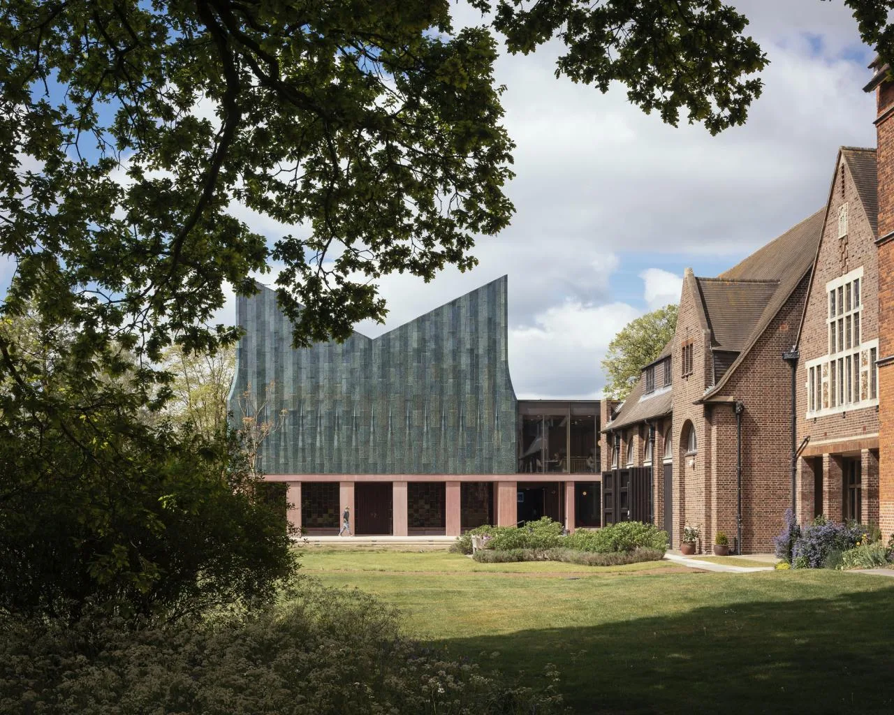 BIM Architecture | Retro Green Glaze, Cambridge University Canteen/Feilden Fowler