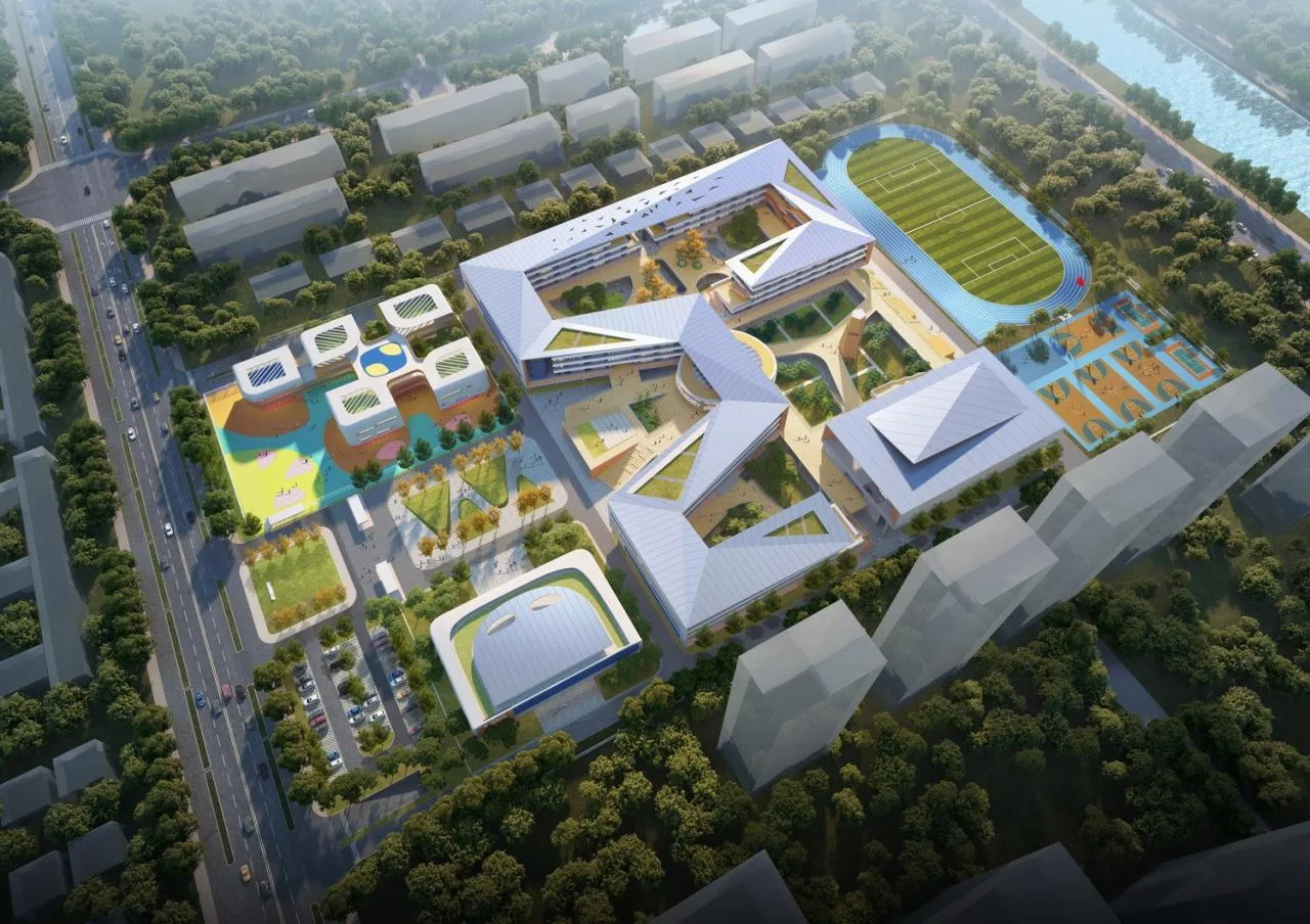 BIM Architecture | Four Times Academy · Suqian Suyu Experimental Primary School Reconstruction/Jianhe Architecture
