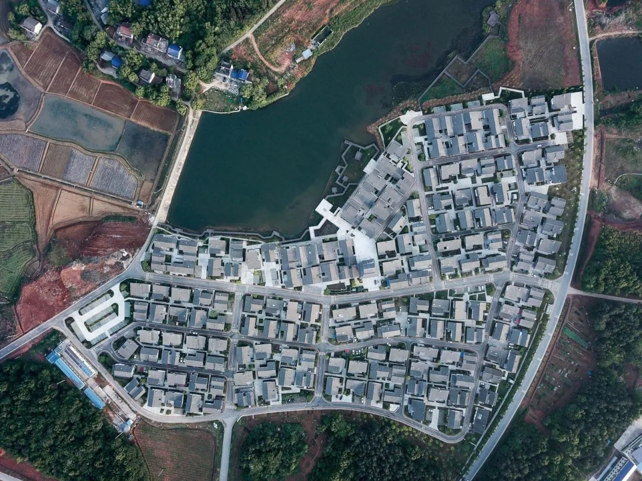BIM Architecture | Miluo "Dragon Boat Festival Family" Rural Settlement/Artificial Architecture Studio