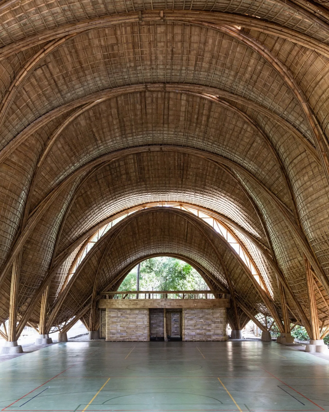 BIM Architecture | Minimum Structure Maximum Space, Bamboo Installation "Arc"/IBUKU