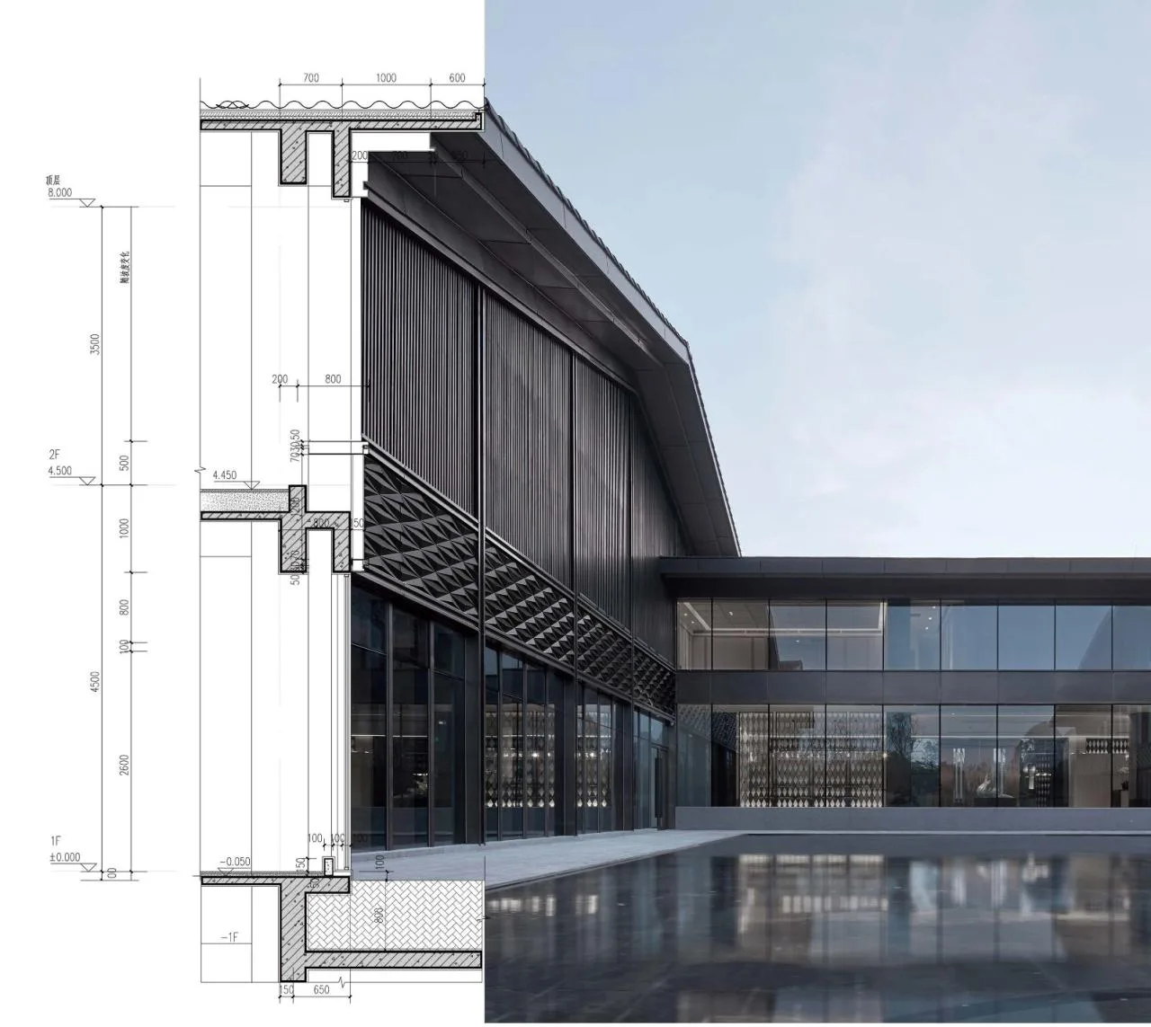 BIM Architecture | Creating 'Negative Space' between Mountains and Rivers - Tashan Guild Hall/UA You'an Design for Lijiang Cultural Tourism Resort