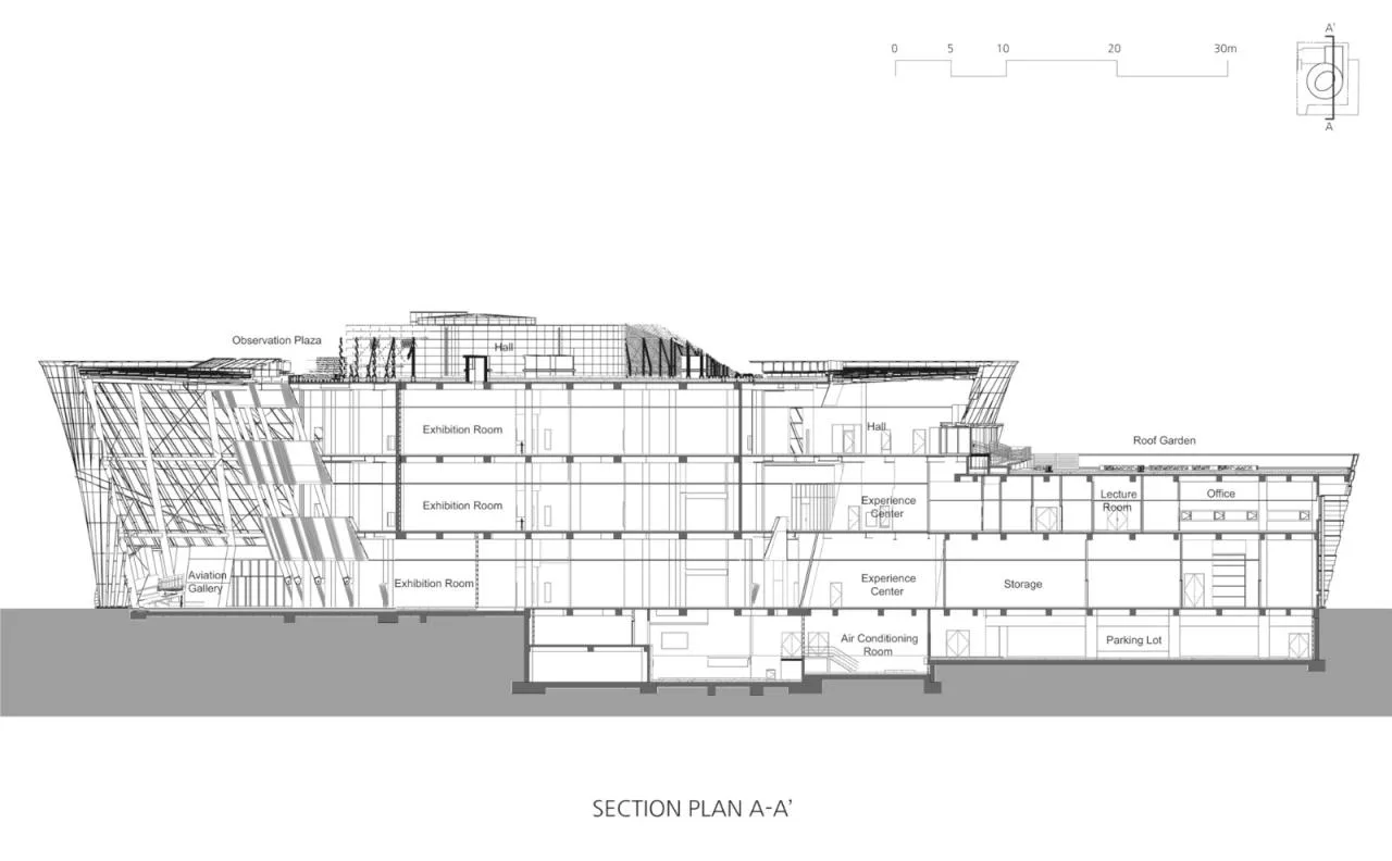 BIM Architecture | Ground 'Turbine', National Air Museum of Korea/Haeahn Architecture
