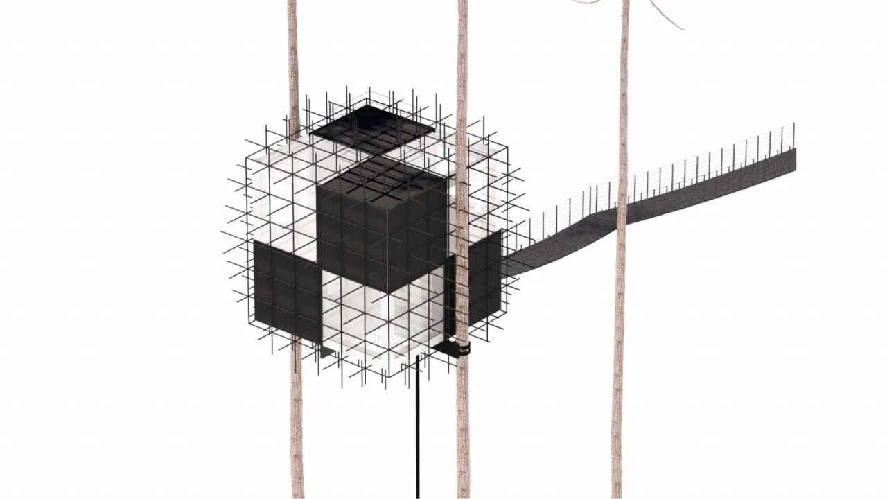 BIM Architecture | Tree Top Hotel 'Biosphere'/BIG