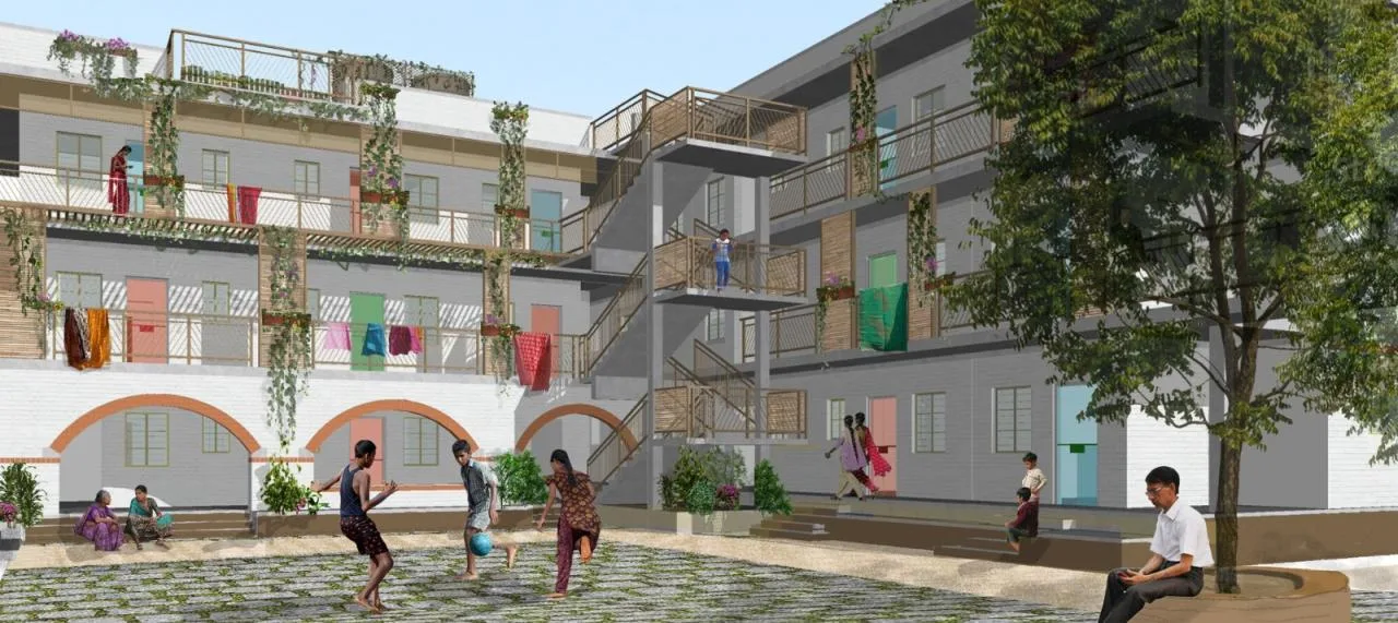 BIM Architecture | Sanjaynagar Slum Reconstruction Project/Community Design Agency