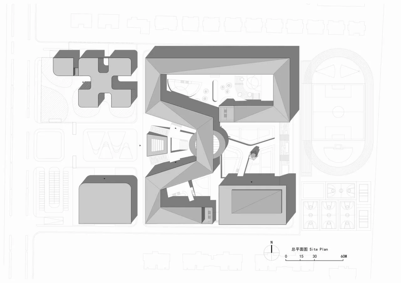 BIM Architecture | Four Times Academy · Suqian Suyu Experimental Primary School Reconstruction/Jianhe Architecture