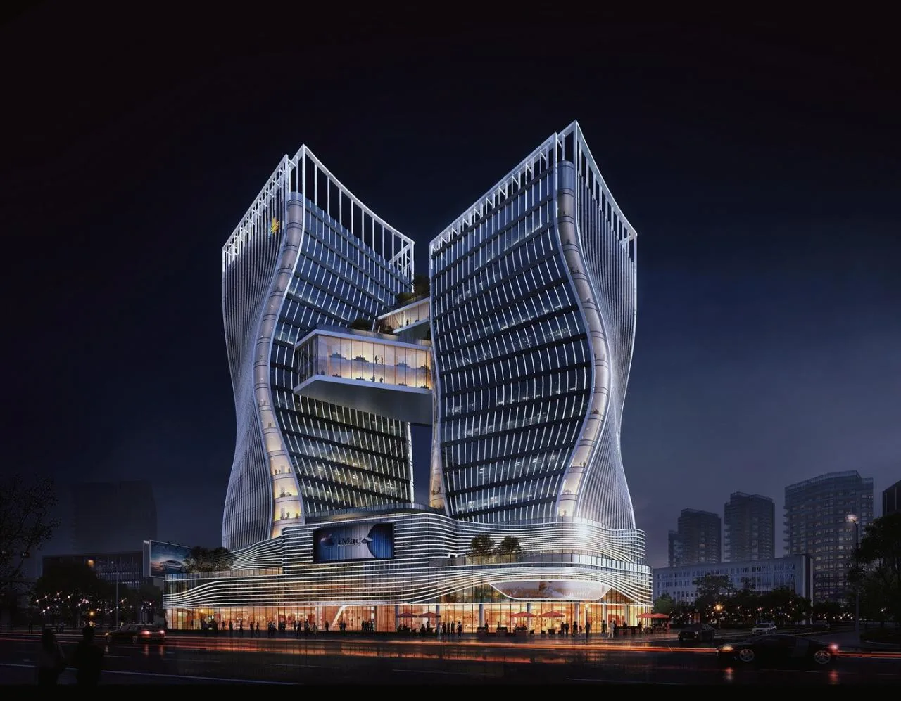 BIM Architecture | 'Endless City' Xidi Innovation Headquarters Base/Lu Xiner+Guangdong Huacheng Architectural Design Co., Ltd