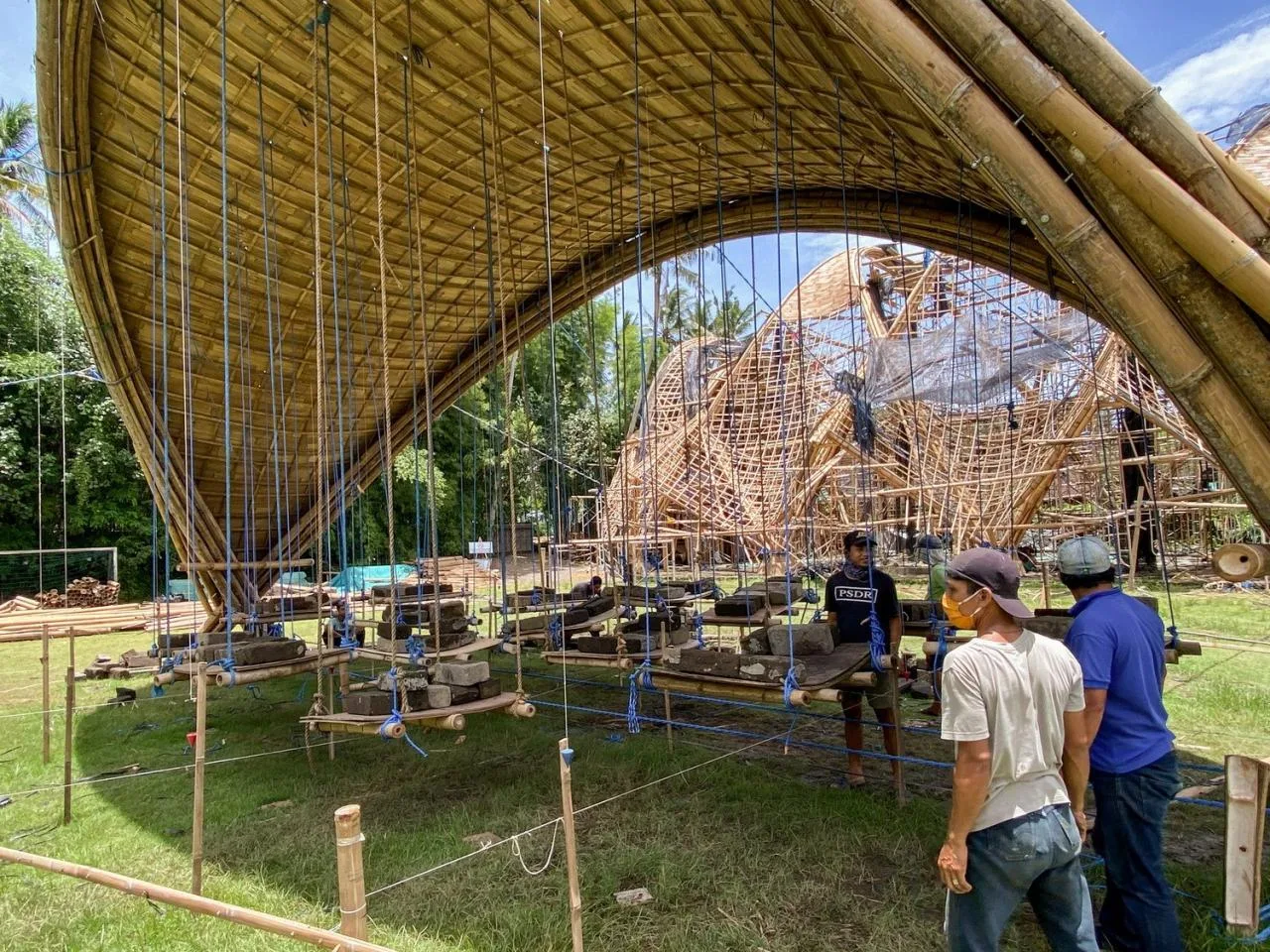 BIM Architecture | Minimum Structure Maximum Space, Bamboo Installation "Arc"/IBUKU