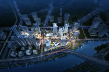 BIM Architecture: Guangzhou Guangwu Yuzhu Production City Complex by UA You'an Design in the Lingjiang Youke Era-BIM WORLD