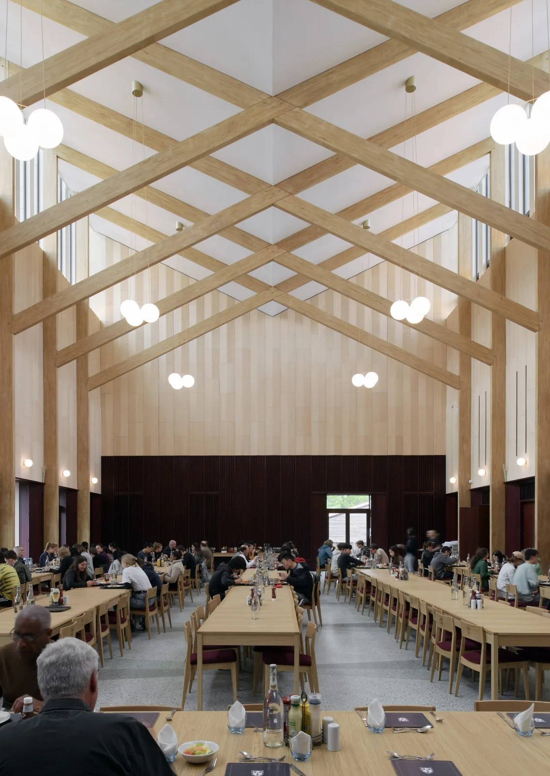 BIM Architecture | Retro Green Glaze, Cambridge University Canteen/Feilden Fowler