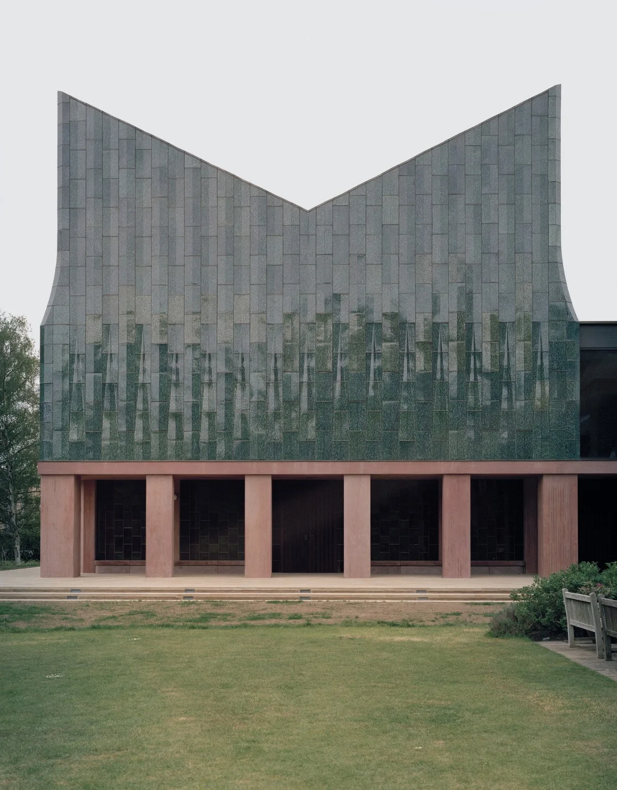 BIM Architecture | Retro Green Glaze, Cambridge University Canteen/Feilden Fowler