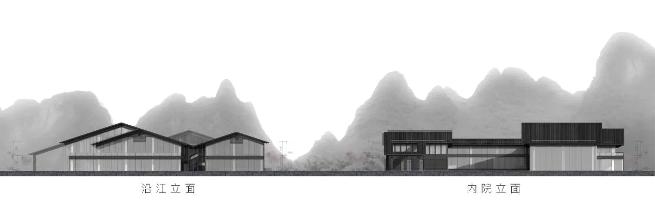 BIM Architecture | Creating 'Negative Space' between Mountains and Rivers - Tashan Guild Hall/UA You'an Design for Lijiang Cultural Tourism Resort