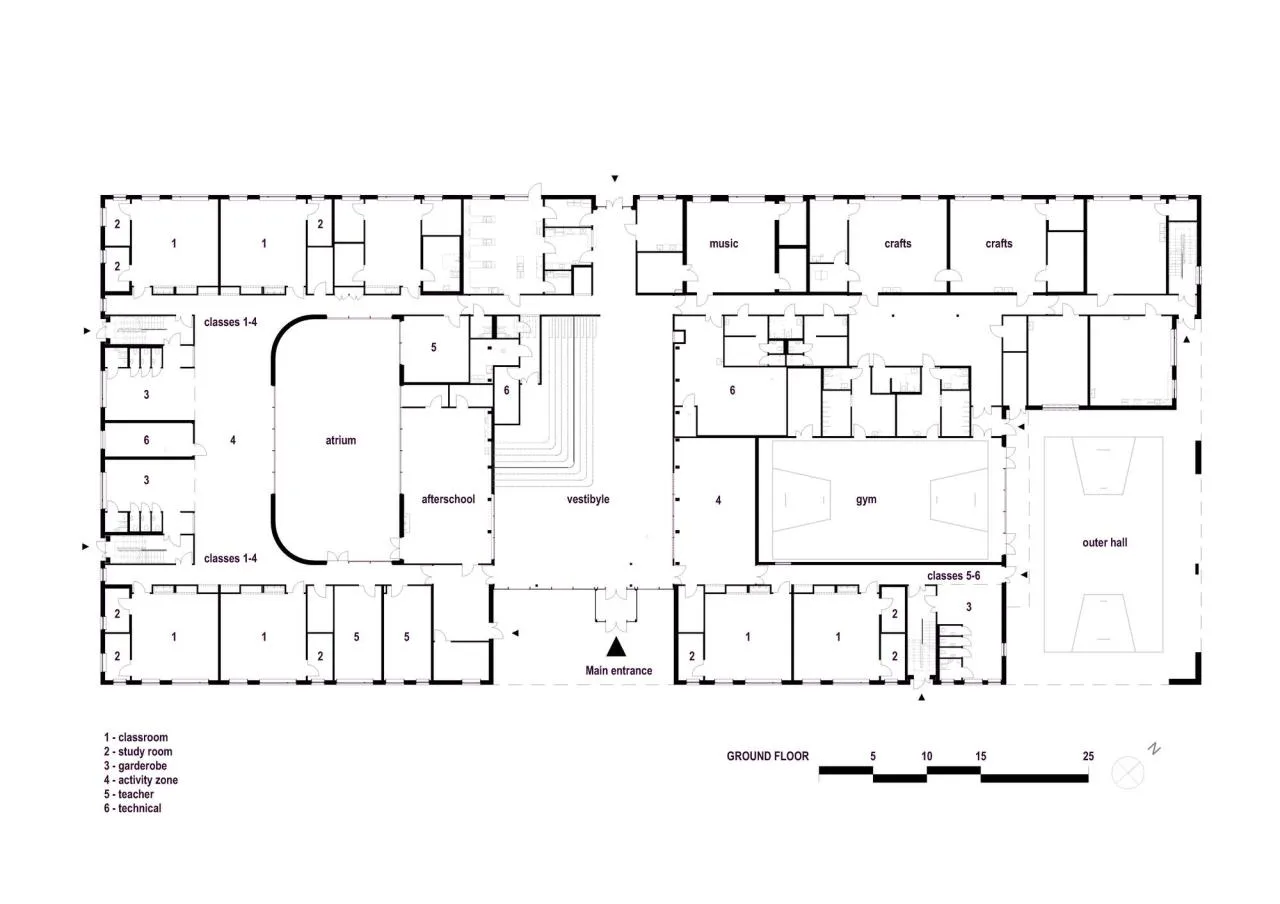 BIM Architecture | Borgafjellet Elementary School/LINK arkitektur