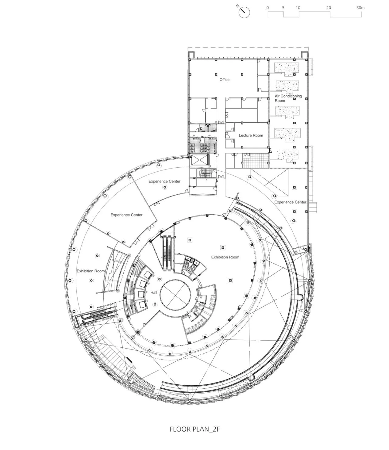 BIM Architecture | Ground 'Turbine', National Air Museum of Korea/Haeahn Architecture