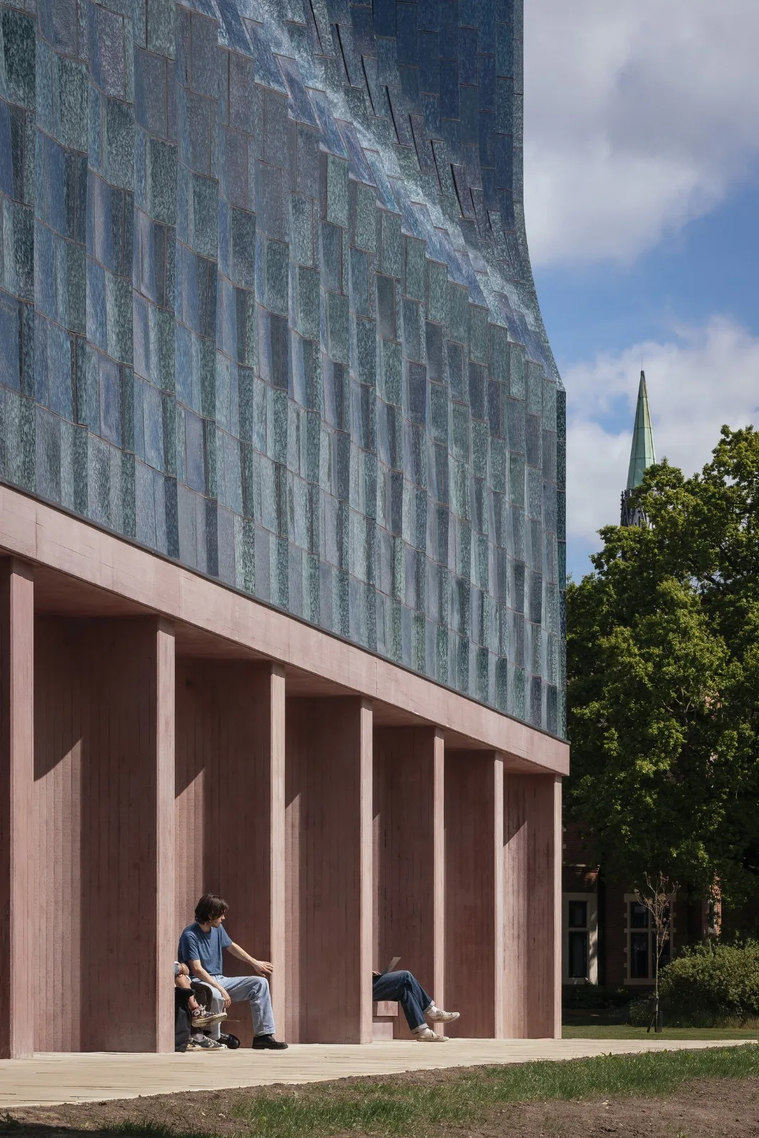 BIM Architecture | Retro Green Glaze, Cambridge University Canteen/Feilden Fowler
