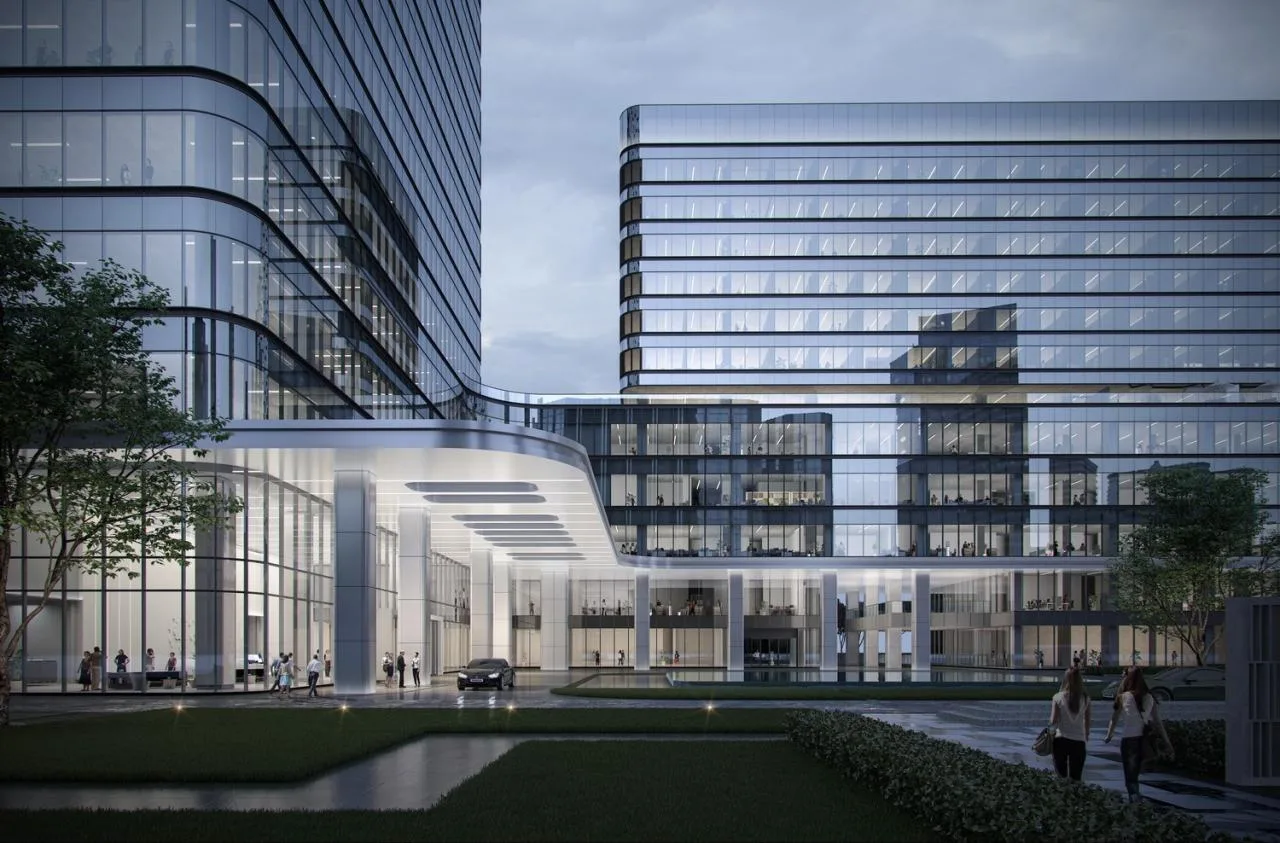 BIM Architecture | Leading Pharmaceutical Company Park style Headquarters Office · Shangyao Changyao Business Center/Jianhe Building