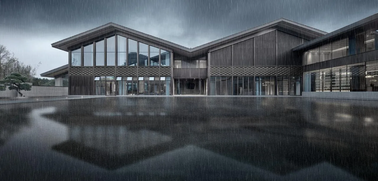 BIM Architecture | Creating 'Negative Space' between Mountains and Rivers - Tashan Guild Hall/UA You'an Design for Lijiang Cultural Tourism Resort