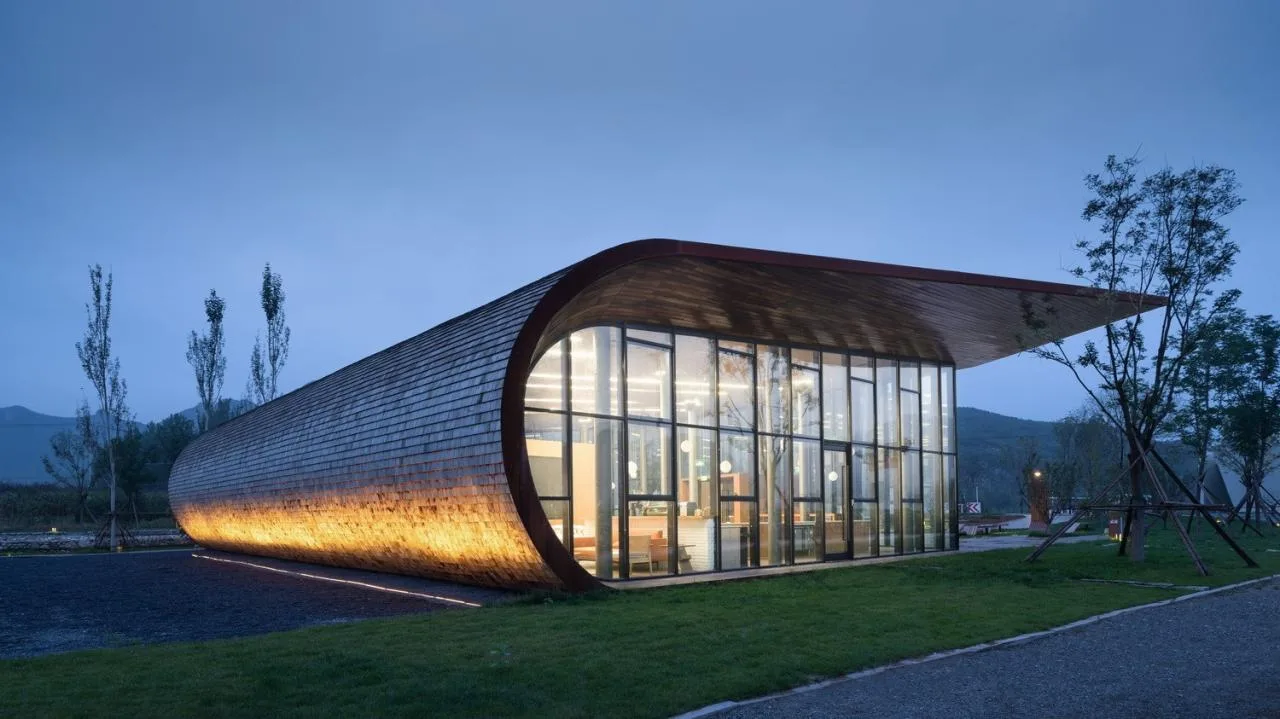 BIM Architecture | Tiangang Zhixing Village: Tianyuan Lecture Hall/Kanlan Architecture