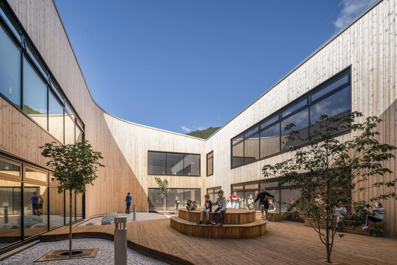 BIM Architecture | Borgafjellet Elementary School/LINK arkitektur