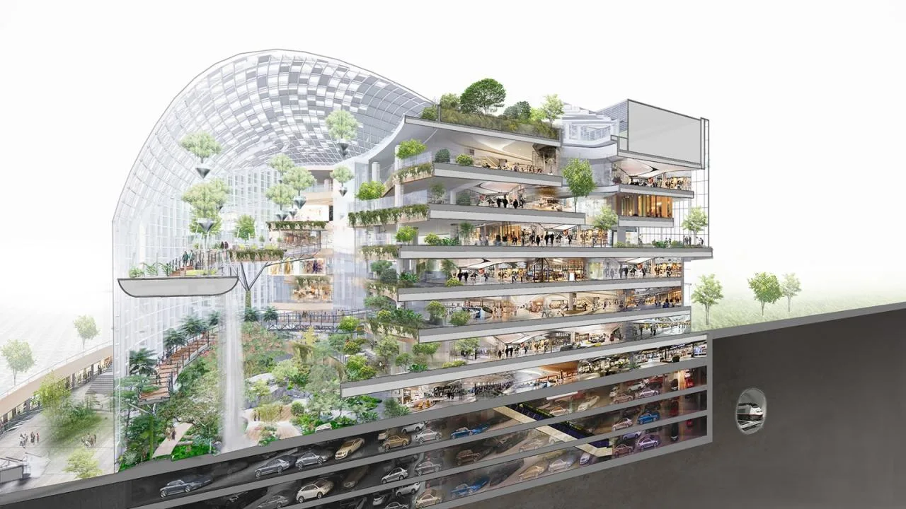 BIM Architecture | Hong Kong Land Chongqing Halo The Ring Shopping Park/PHA Pai Ang