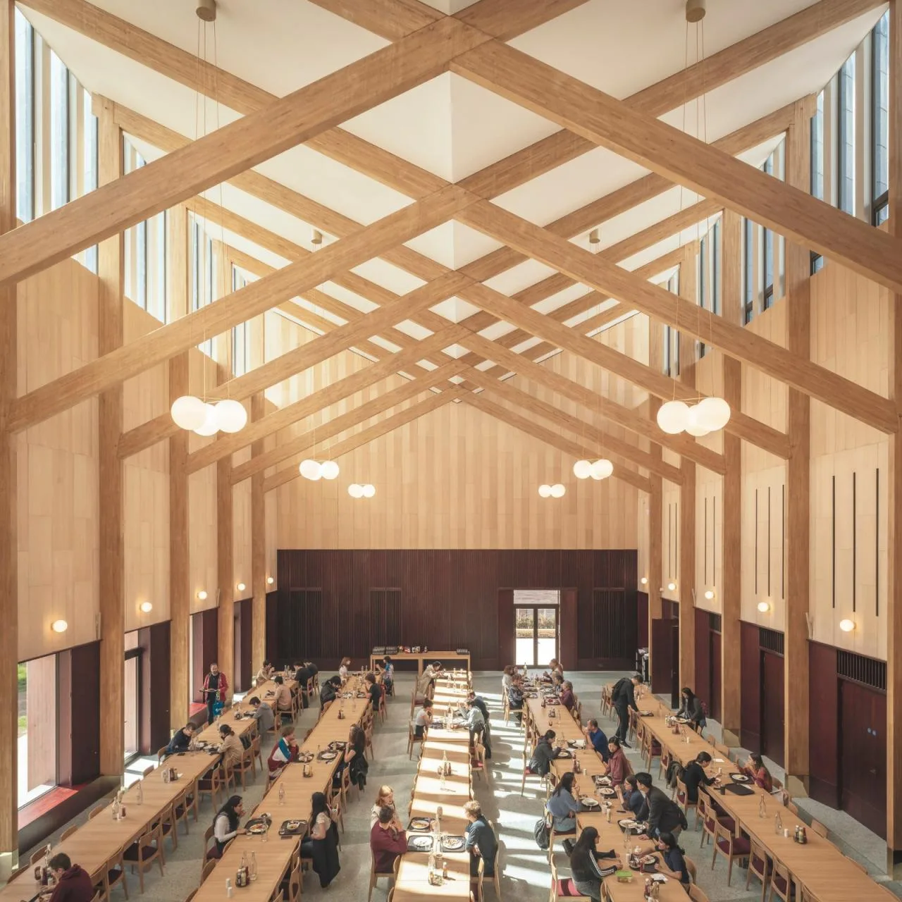 BIM Architecture | Retro Green Glaze, Cambridge University Canteen/Feilden Fowler