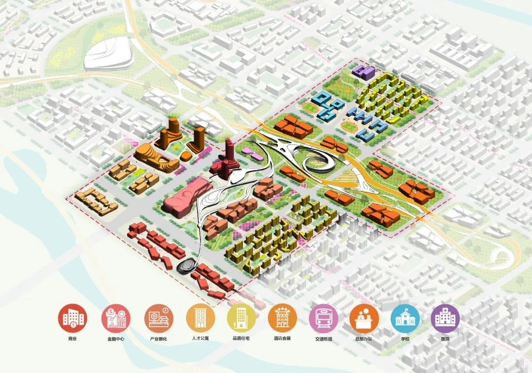 BIM Architecture | Urban Design Scheme for the Central Area of Xinchengdong District, Changping, Beijing/COFCO Real Estate+Zhongyuan China+Qingdao Coastal Area