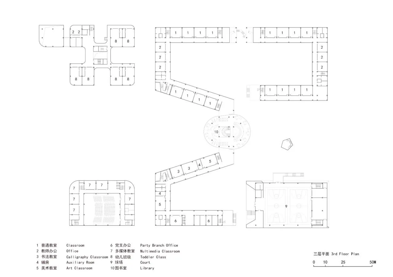 BIM Architecture | Four Times Academy · Suqian Suyu Experimental Primary School Reconstruction/Jianhe Architecture