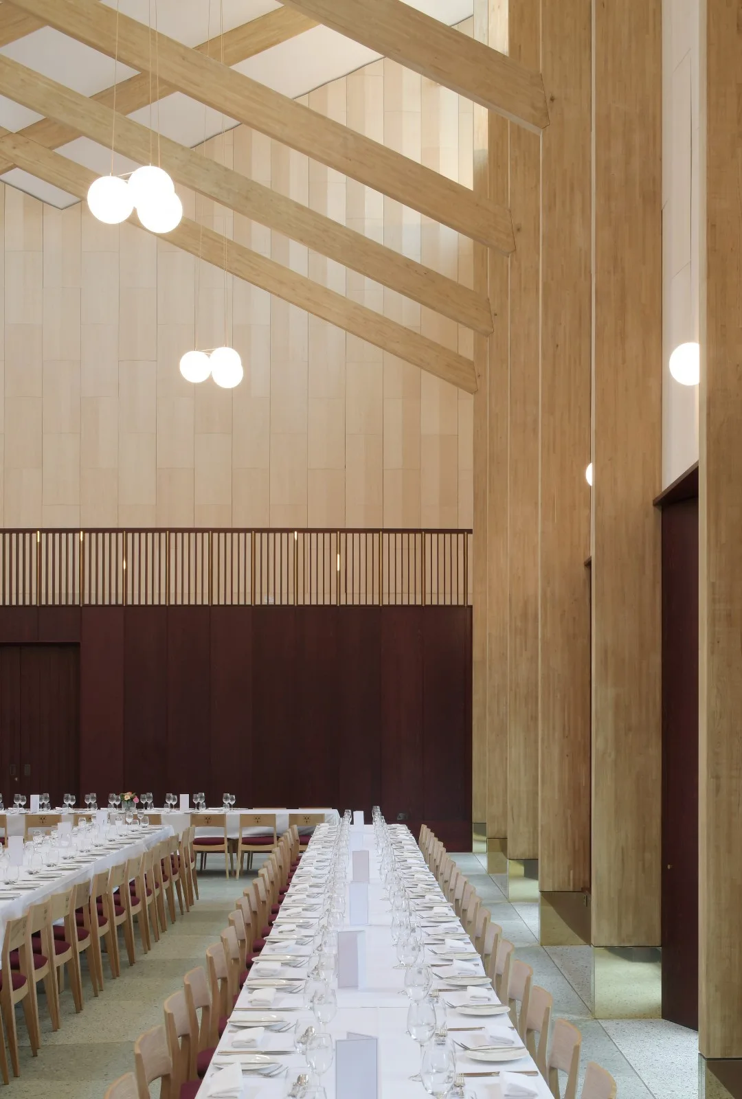 BIM Architecture | Retro Green Glaze, Cambridge University Canteen/Feilden Fowler