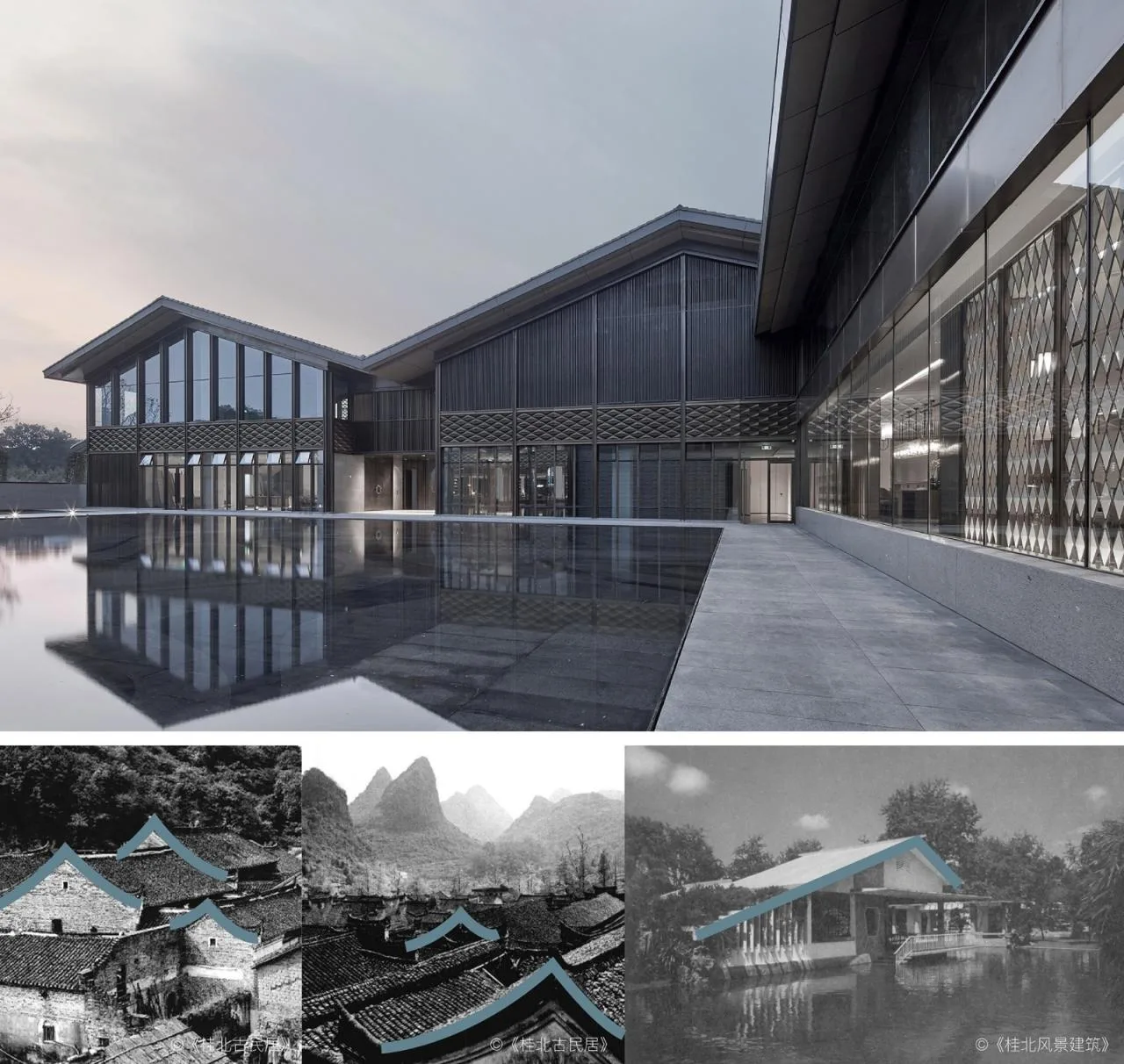 BIM Architecture | Creating 'Negative Space' between Mountains and Rivers - Tashan Guild Hall/UA You'an Design for Lijiang Cultural Tourism Resort